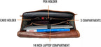 Craftshades - 100% Genuine Leather Work Bag for Men