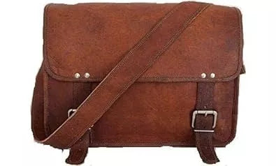Craftshades - Double Strip Plain Leather Office Bag