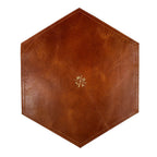 Premium Leather Hexa Placemats – Elegant Dining &amp; Office Table Protection
