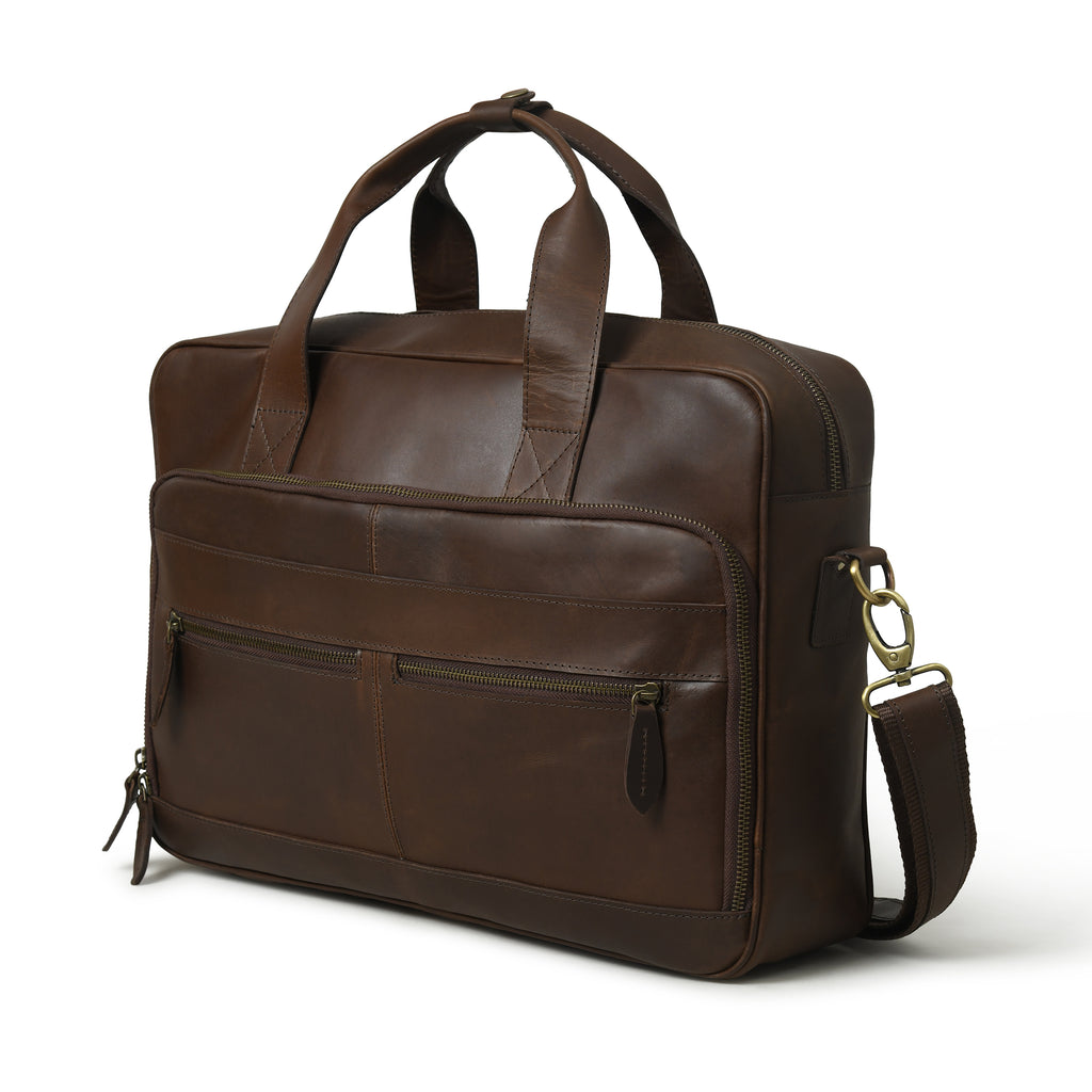 CraftShades buffalo leather Laptop bag