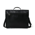 Craftshades – 11*15″ Single Pocket Handcrafted Messenger Goat Leather Bag - Black Color | 100% Genuine Leather