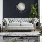Drummond Tufted Leather Chesterfield Sofa