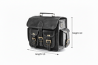 Craftshades Road Runner Black Leather Bike Bag
