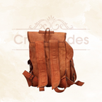 CraftShades - 13*18 Inch Goat Leather Backpack bag For Girls And Boys | 100% Genuine Leather