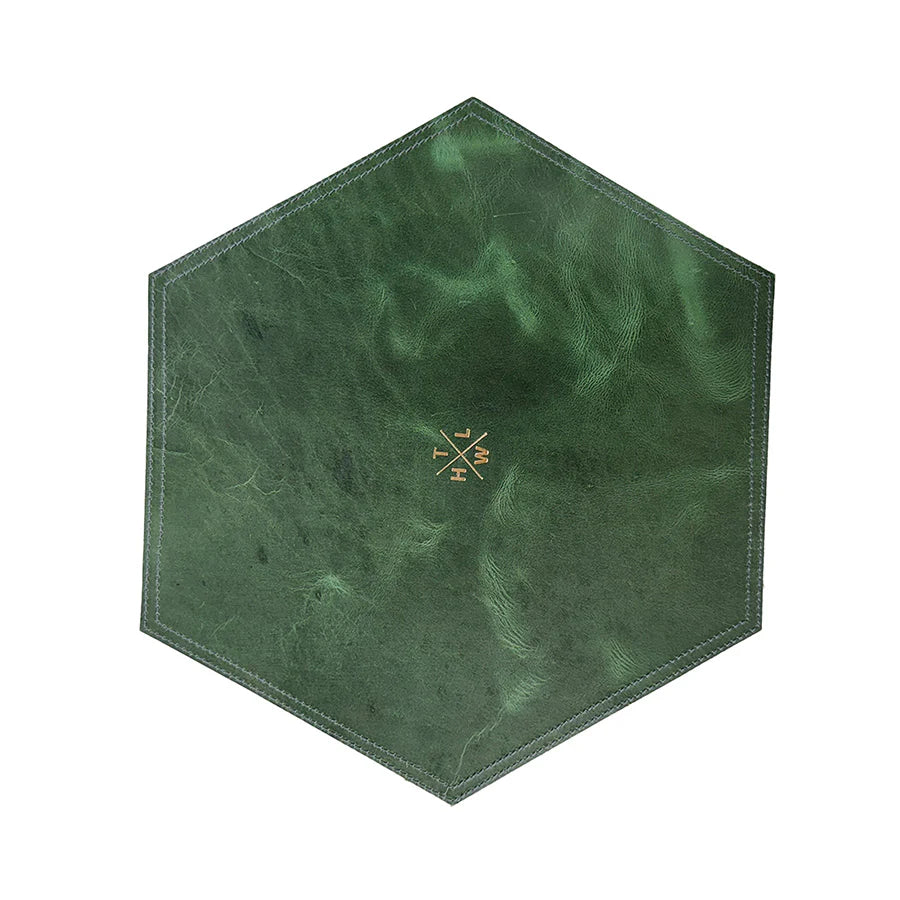 Premium Leather Hexa Placemats – Elegant Dining &amp; Office Table Protection
