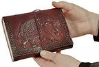 Handcrafted Leather Journal – Elephant Embossed (7x5")