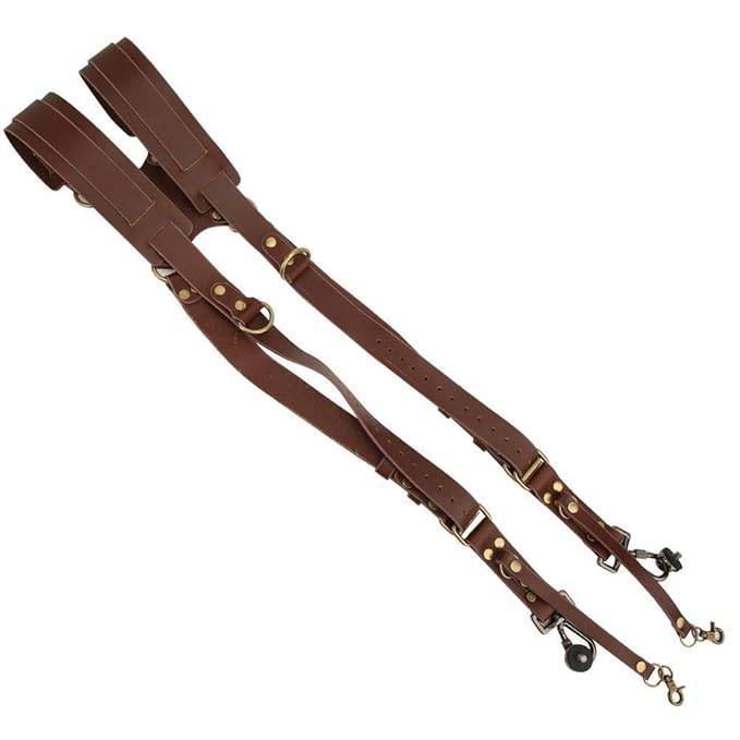 Premium Double Shoulder Leather Camera Strap