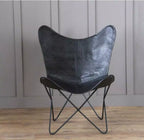 Butterfly chair black cover Buffalo leather