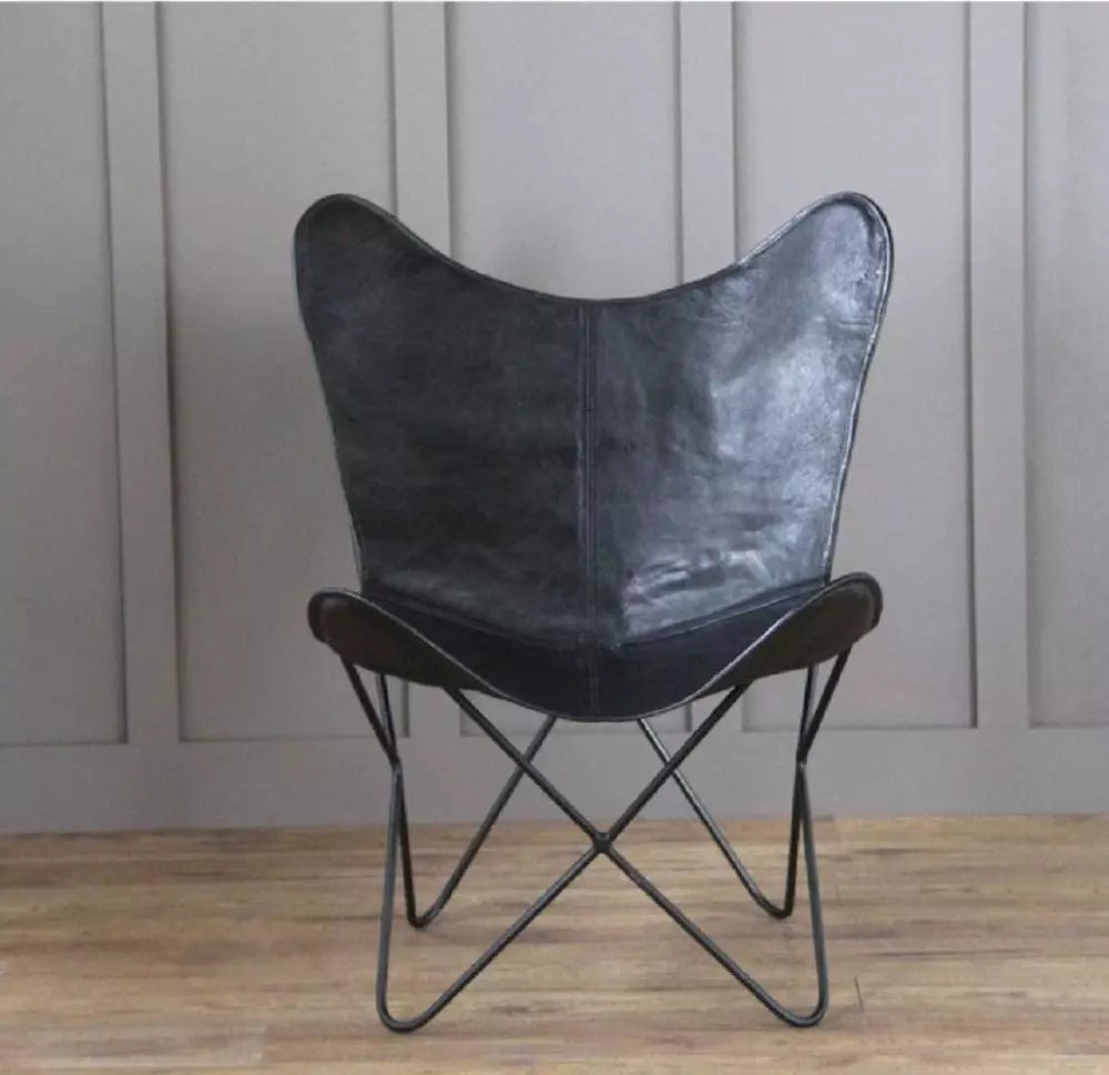 Butterfly chair black cover Buffalo leather
