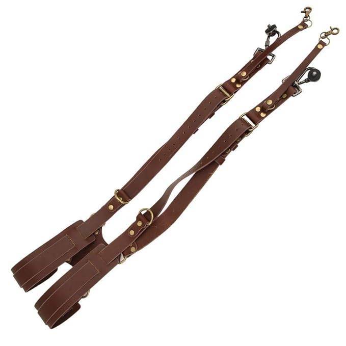 Premium Double Shoulder Leather Camera Strap