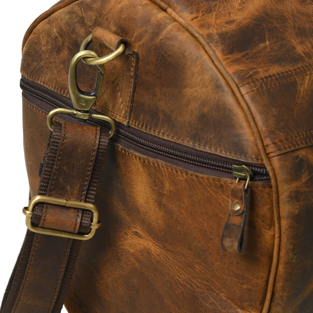 CraftShades 24 Inch buffalo leather duffle bag - Travel,Gym