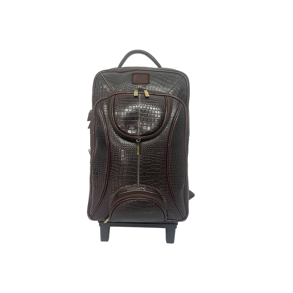 Leather Backpack For men office use with laptop compartment (Brown)