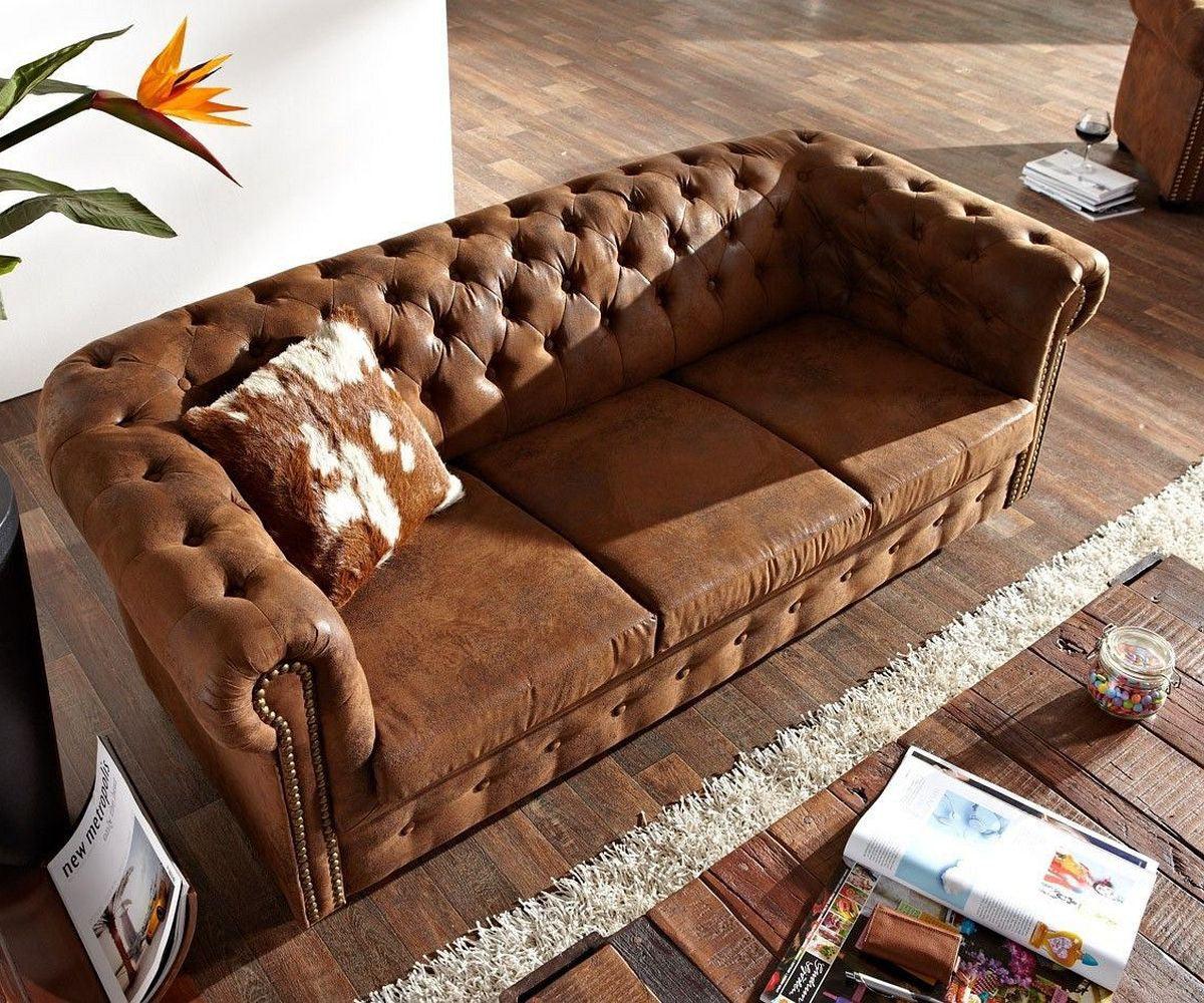 Craftshades Vintage Chesterfield 3 Seater Sofa