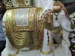 elephant marble statue for drawing room
