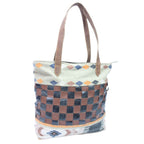 Canvas Tote Bag Checks Design