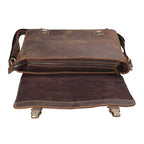 Craftshades –Thick Leather Men's Retro Travel Shoulder Bag Designer Satchel 13 Inch Laptop Bag Shoulder Bag for Men