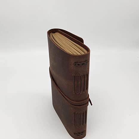 Craftshades Leather Journal Writing Notebook - Genuine Leather Bound Daily Notepad for Men &amp; Women