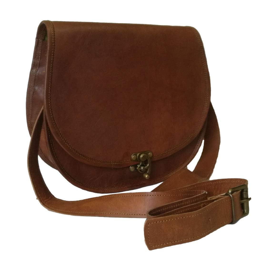 Craftshades –  Unique C-Lock Handcrafted Leather Bag | 100% Genuine Leather