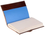 CraftShades - Refillable Leather Diary - Feather with Birds, Leaf of Tree Embossed with Quote 125 GSM Plain 200 Papers Notepad for Men and Women - Size 6 x 8.5 Inch (Tree Embossed)