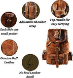 Craftshades Men's Buffalo Genuine Leather Backpacks  Bag Dopp Kit Shaving Bags And Grooming For Travel
