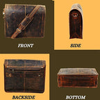 Craftshades Leather Men Laptop Messenger Full Flap Messenger Briefcase Bag 16 inch