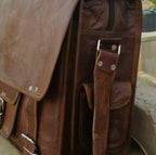 Craftshades – Handcrafted 13″ Retro laptop Leather Bag | 100% Genuine Leather