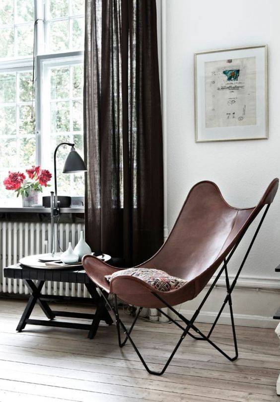 CraftShades HandCrafted Leather Butterfly Chair