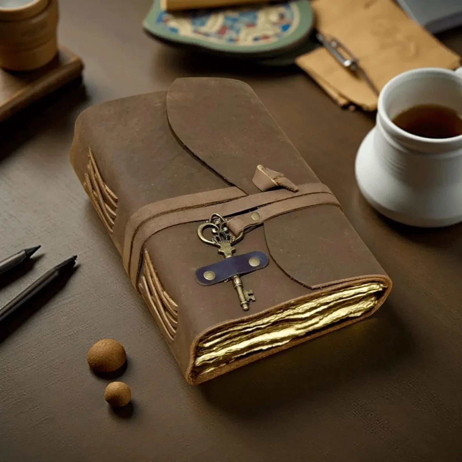Royal Keepsake Leather Diary