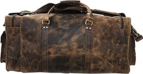 Craftshades Large 28 inch duffel bags for men leather travel bag