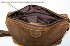Men's Buffalo Genuine Leather Toiletry Bag Dopp Kit Shaving Bags