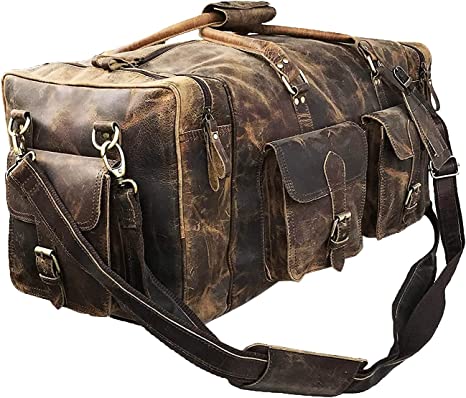 Craftshades Large 28 inch duffel bags for men leather travel bag