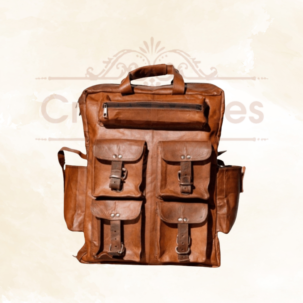 Craftshades - Seven Pocket Goat Leather Backpack | Unisex
