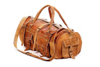 Craftshades – Multiple Pockets 24 Inch Handcrafted Leather Duffle Bag | 100% Genuine Leather