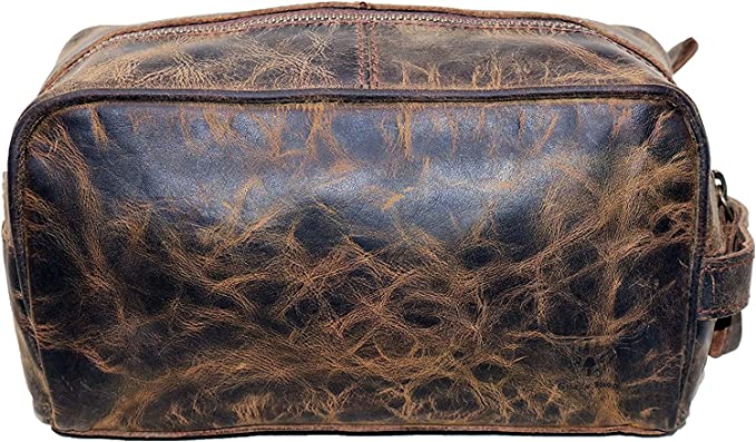 Craftshades Leather Toiletry Bag For Men Women