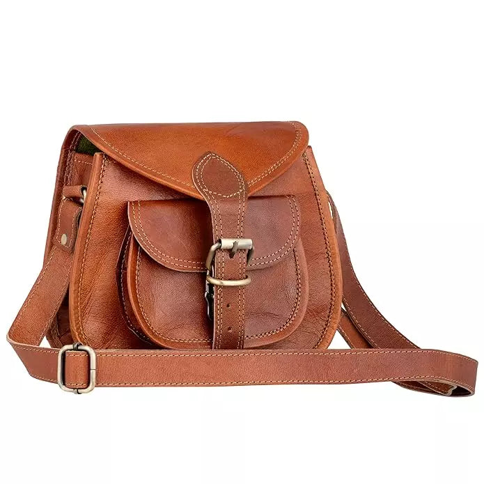 Craftshades - 9x11 Genuine Goat Leather Unisex Sling Bag