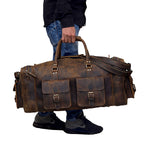 Craftshades Large 28 inch duffel bags for men leather travel bag