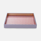 Purple &amp; Pink Dual-Toned Faux Leather Tray