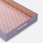 Purple &amp; Pink Dual-Toned Faux Leather Tray