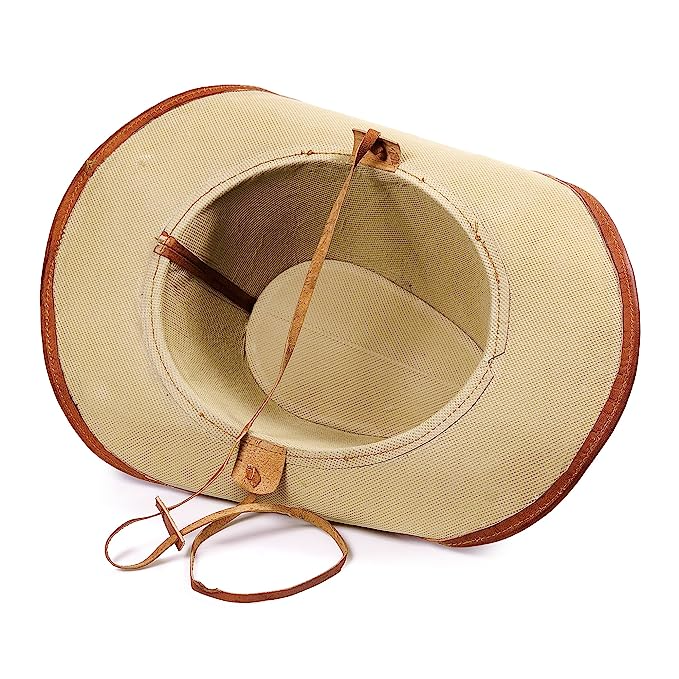 CraftShades  Leather Stylish Fashionable Cowboy Hat for Unisex