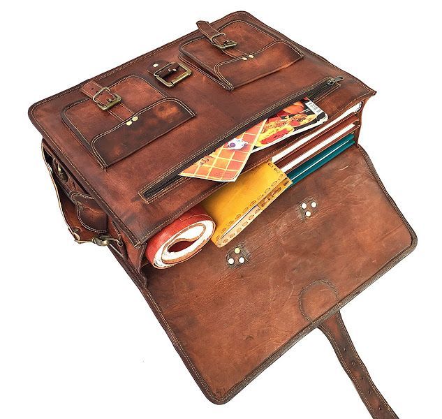 Craftshades – Handcrafted Leather Bag for Men | 100% Genuine Leather| 11*15