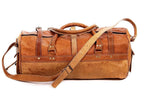 Craftshades – Multiple Pockets 24 Inch Handcrafted Leather Duffle Bag | 100% Genuine Leather