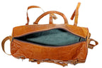 Craftshades – Multiple Pockets 24 Inch Handcrafted Leather Duffle Bag | 100% Genuine Leather