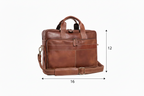 Craftshades Buffalo Leather Satchel Laptop Bag
