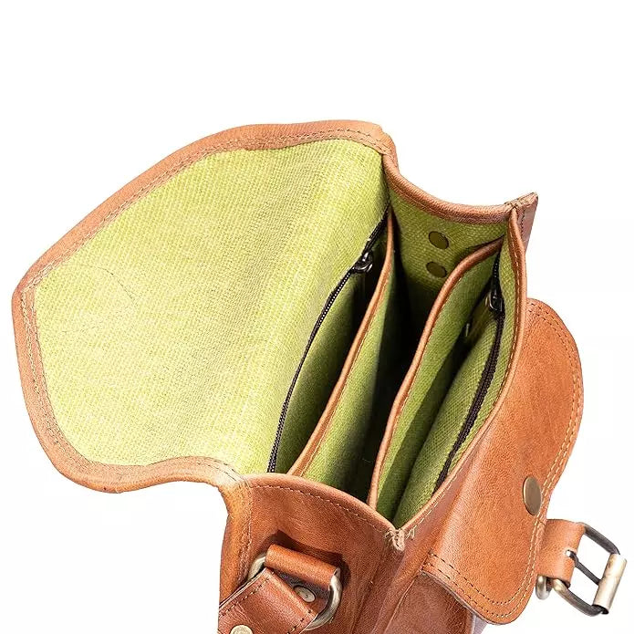 Craftshades - 9x11 Genuine Goat Leather Unisex Sling Bag