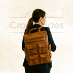 Craftshades - Seven Pocket Goat Leather Backpack | Unisex