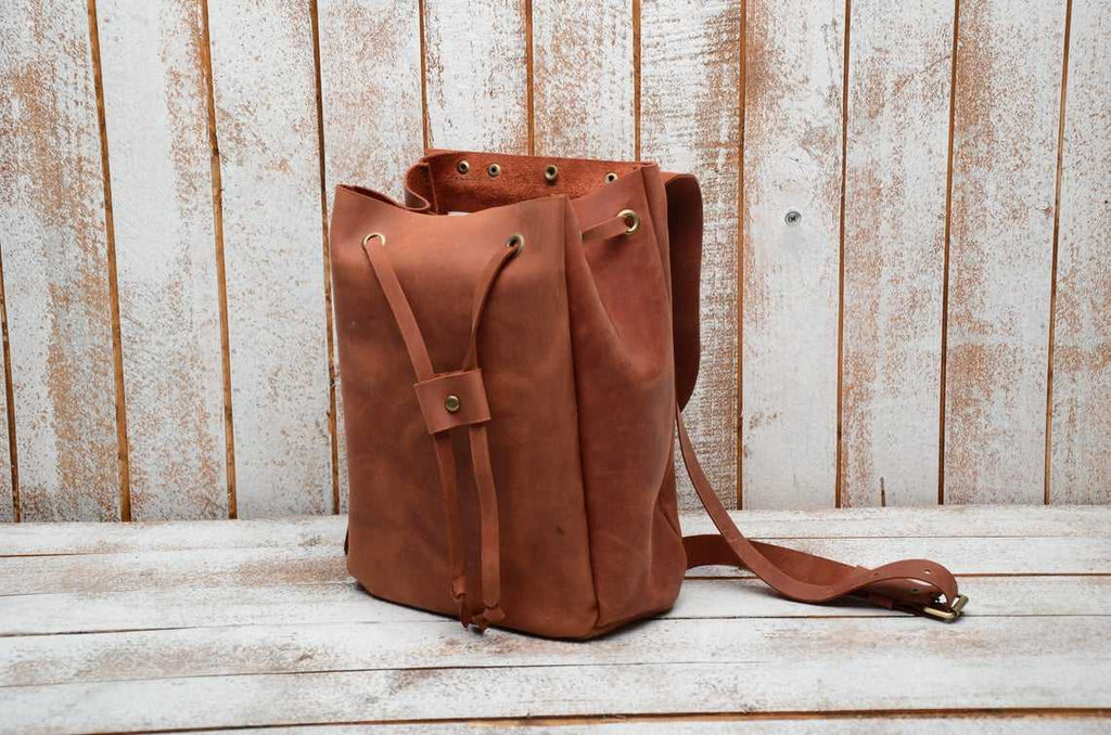 Craftshades - Buy Genuine Leather Handmade Premium Leather Custom Girls Fashion Women Bag Outdoor Used Backpack Brown Leather College Backpack