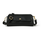 Buffalo Leather woman clutch bag (Black)