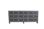 Bone Inlay Chest of 9 Drawers Honeycomb Design in Black Col