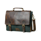 Canvas Messenger Bag - Green
