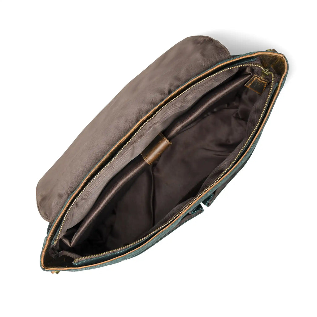 Canvas Messenger Bag - Green